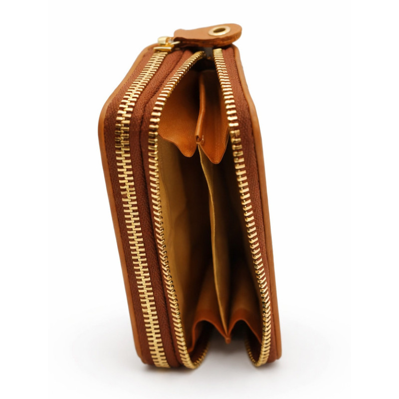 Гаманець ключниця Wanlima w82092670117 Light Coffee