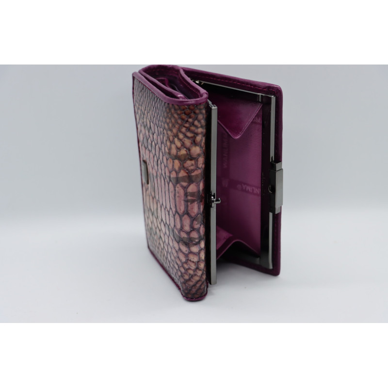 Жіночий шкіряний гаманець Wanlima w11044730015b1 Purple