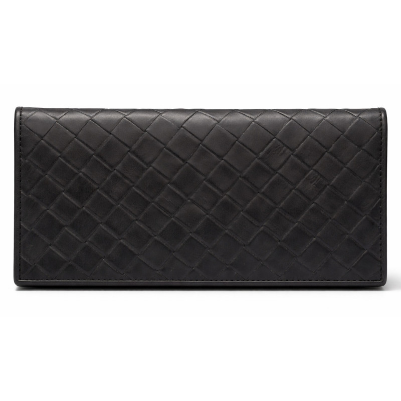 Мужской кожаный кошелёк Wanlima 22501130258 Black