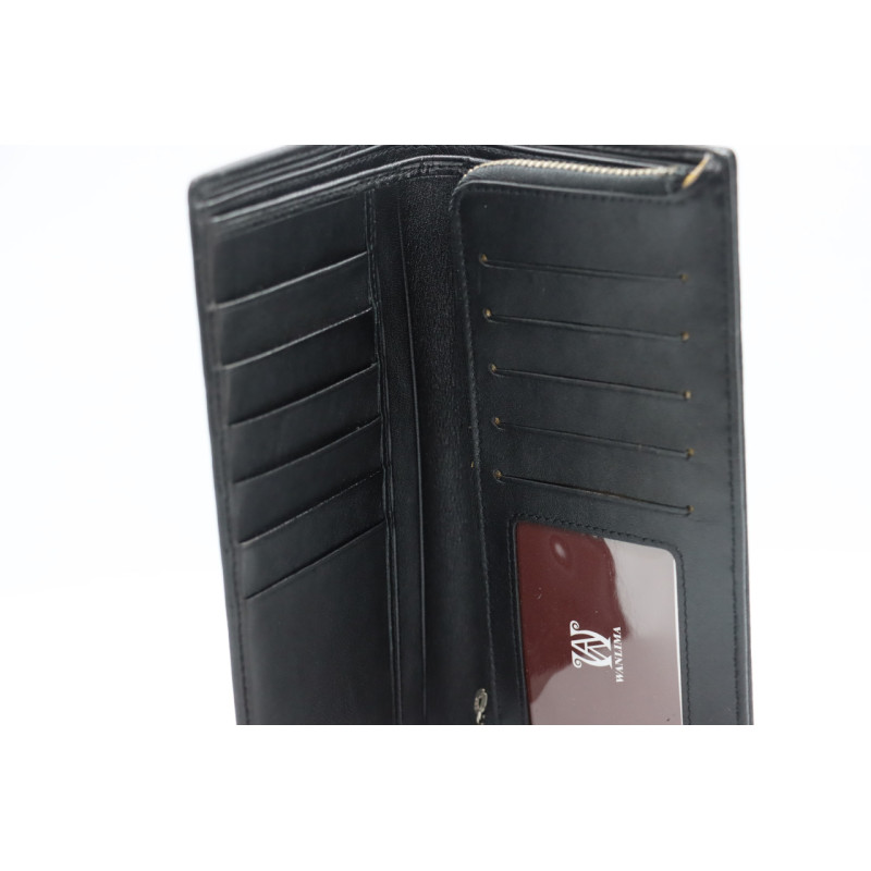 Мужской кожаный кошелёк Wanlima 31508508595 Black