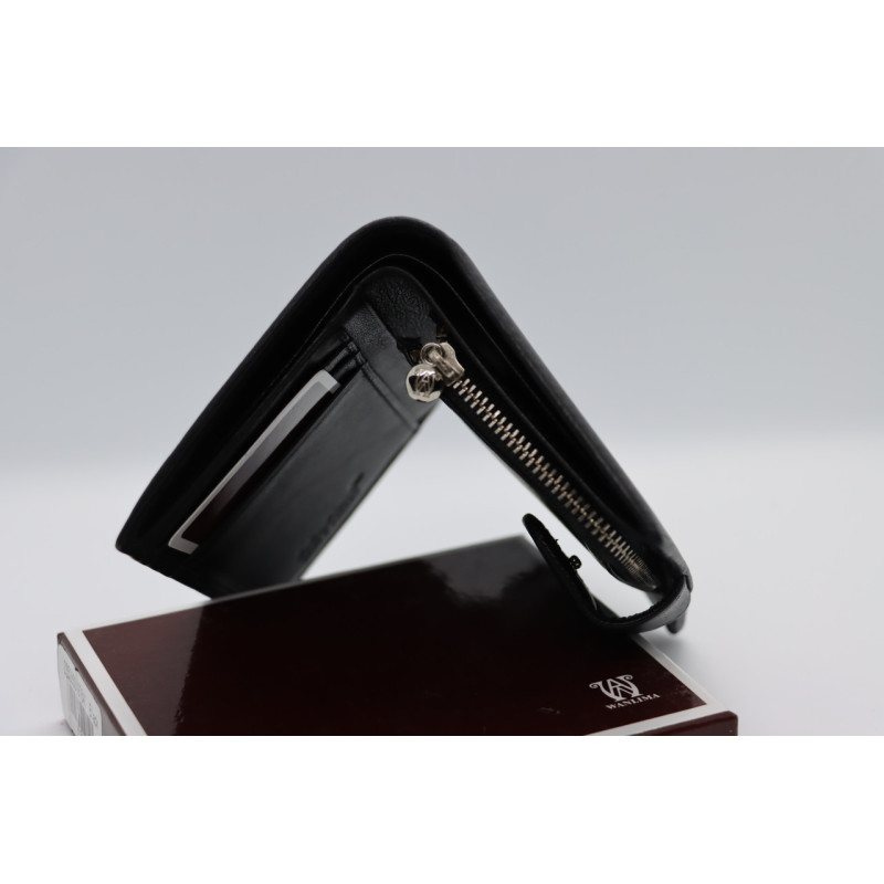 Чоловічий шкіряний гаманець Wanlima 22528501976a1 Black