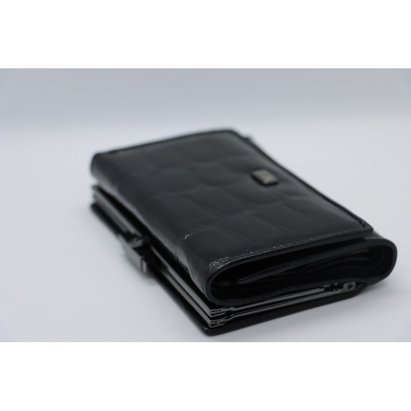 Женский кожаный кошелёк Wanlima w50040500430 Black