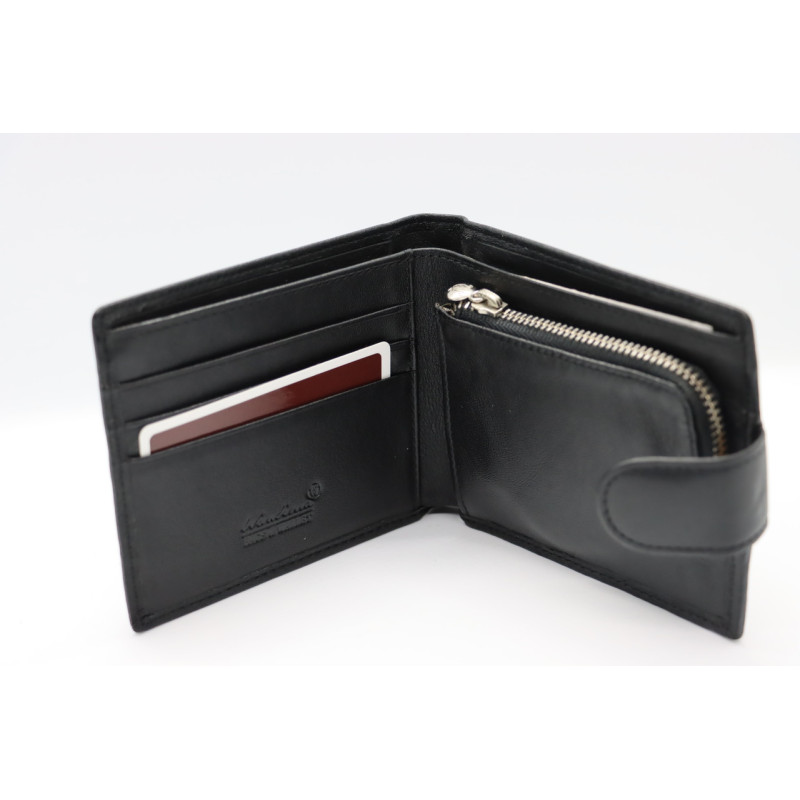 Мужской кожаный кошелёк Wanlima 22528501975a1 Black