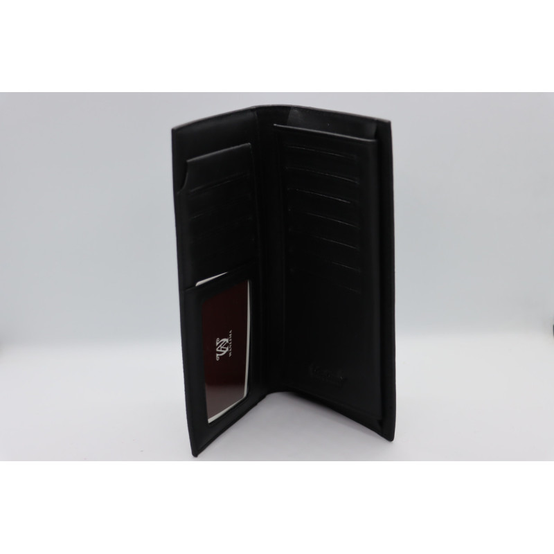 Чоловічий шкіряний гаманець Wanlima 22502870906 Black