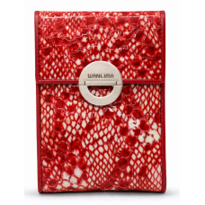 Женский кожаный кошелёк Wanlima w11045341030 Red/White