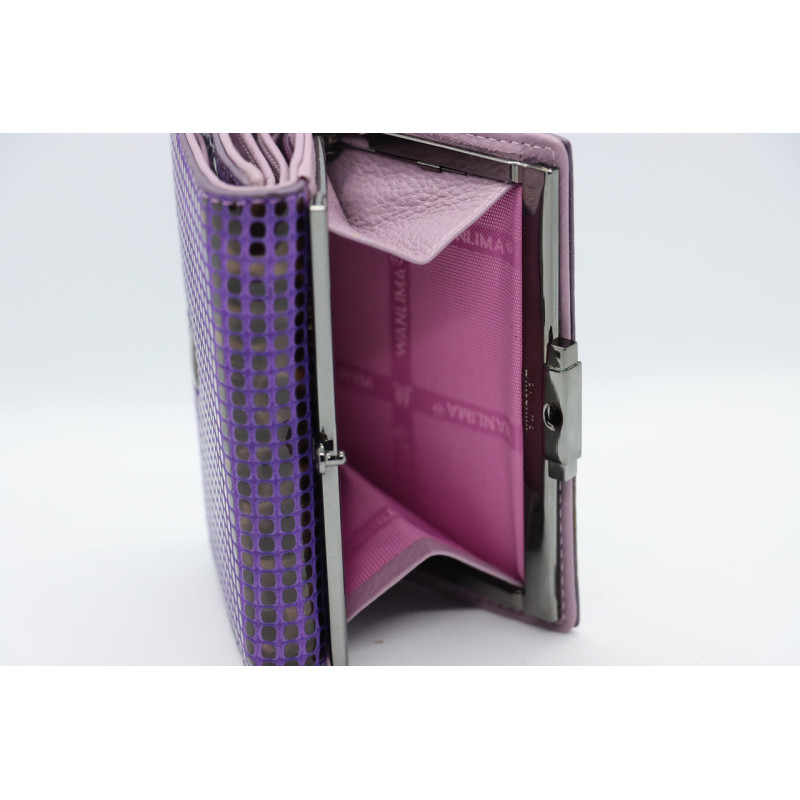 Женский кожаный кошелёк Wanlima w11044740015Y1 Purple