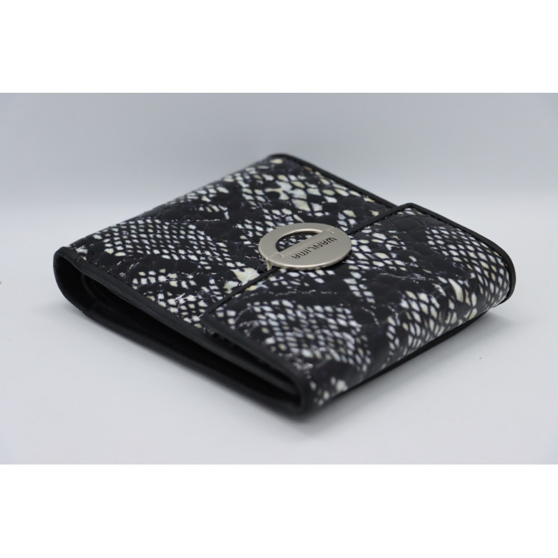 Жіночий шкіряний гаманець Wanlima w11045341030 Black/White