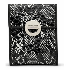 Женский кожаный кошелёк Wanlima w11045341030 Black/White