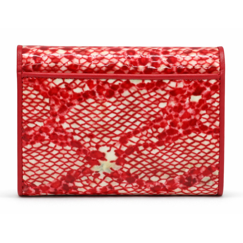 Жіночий шкіряний гаманець Wanlima w11045340663 Red/White
