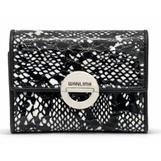Женский кожаный кошелёк Wanlima w11045340663 Black/White