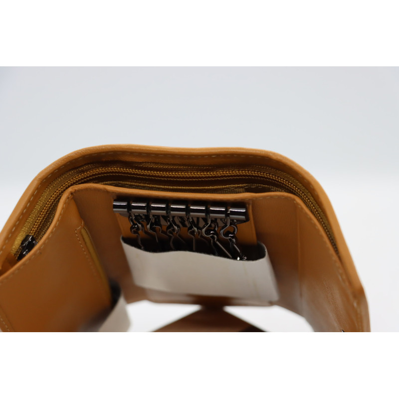 Гаманець ключниця Wanlima w81092670066 Light coffee