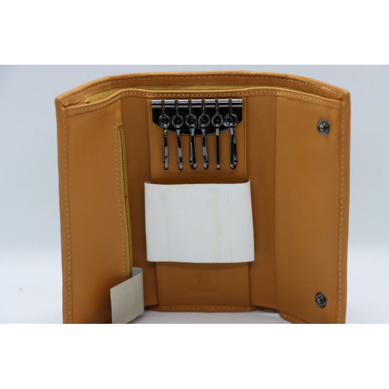 Кошелёк ключница Wanlima w81092670600b1 Light Coffee