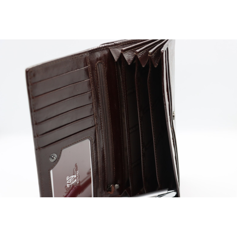 Женский кожаный кошелёк Wanlima w71041560014b1 Coffee