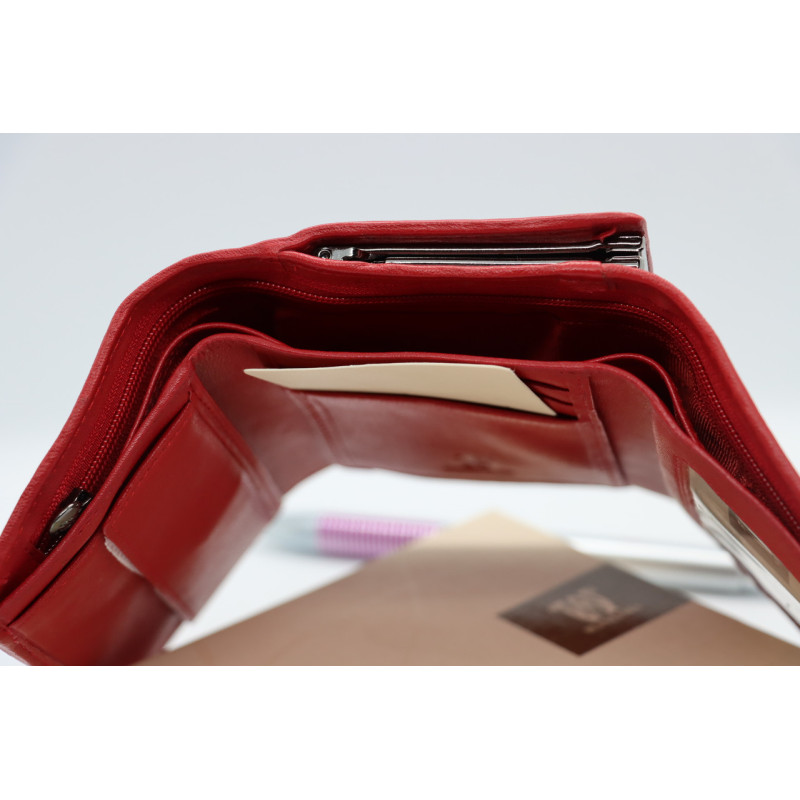 Жіночий шкіряний гаманець Wanlima w82042840015b1 Red