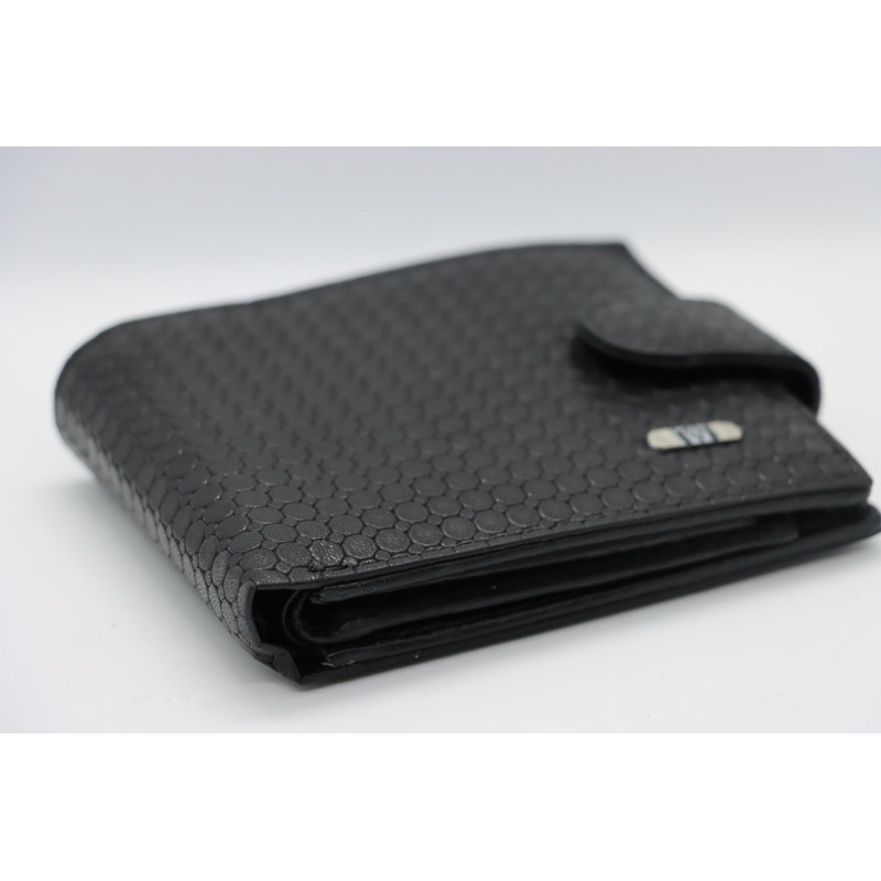 Чоловічий шкіряний гаманець Wanlima 31527370441Y Black