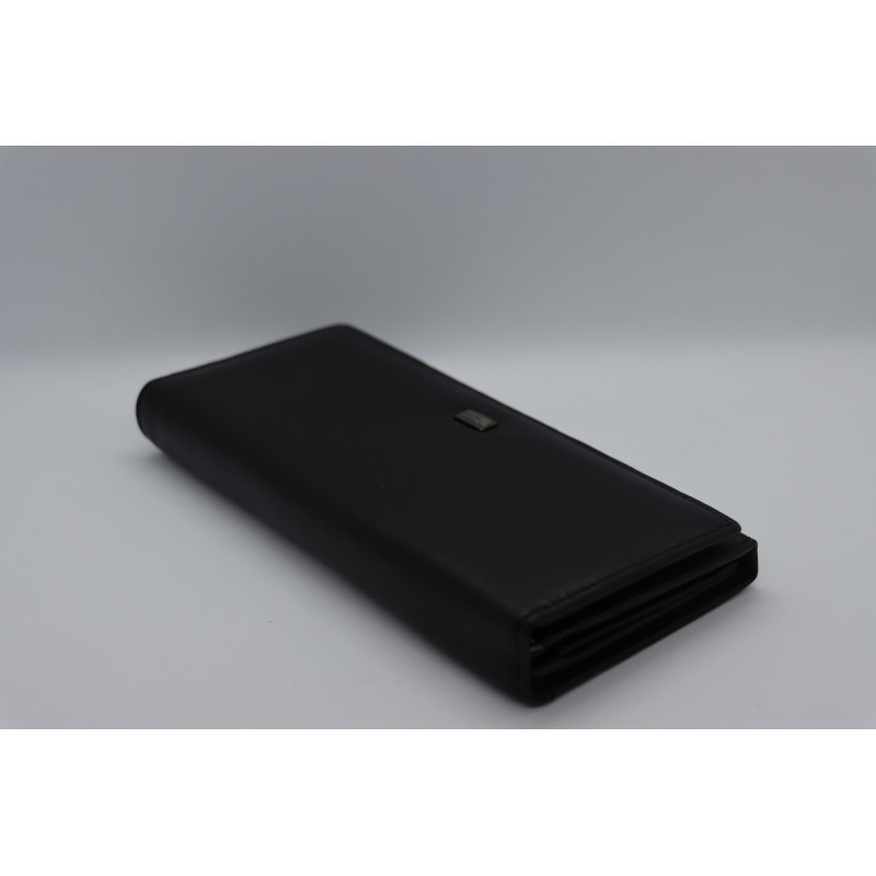 Жіночий шкіряний гаманець Wanlima w50044075 Black