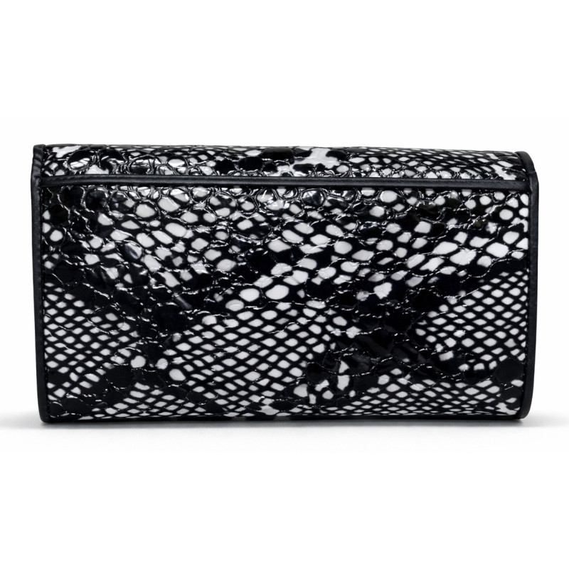 Женский кожаный кошелёк Wanlima w11045340662 Black/White