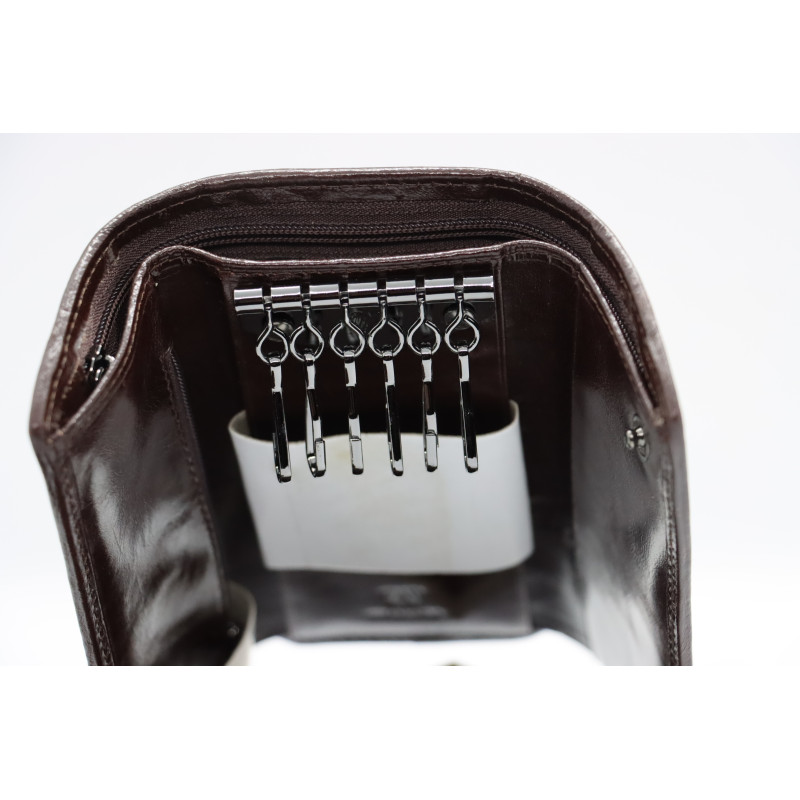 Кошелёк ключница Wanlima w71091590600b1 Coffee