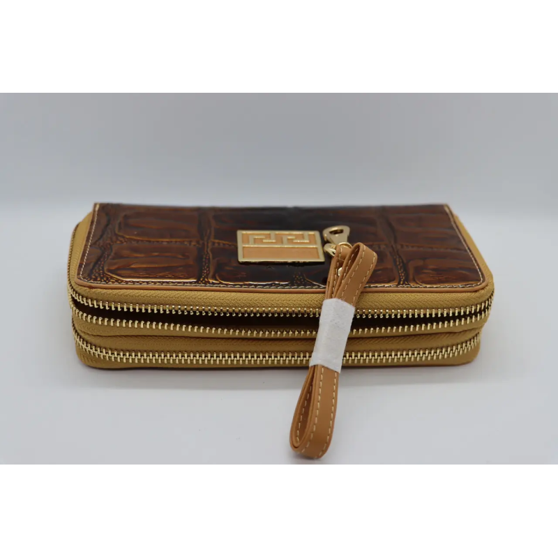 Женский кожаный кошелёк Wanlima w82022340002 Coffee