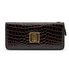 Женский кожаный кошелёк Wanlima w82022679997 Black/Gray
