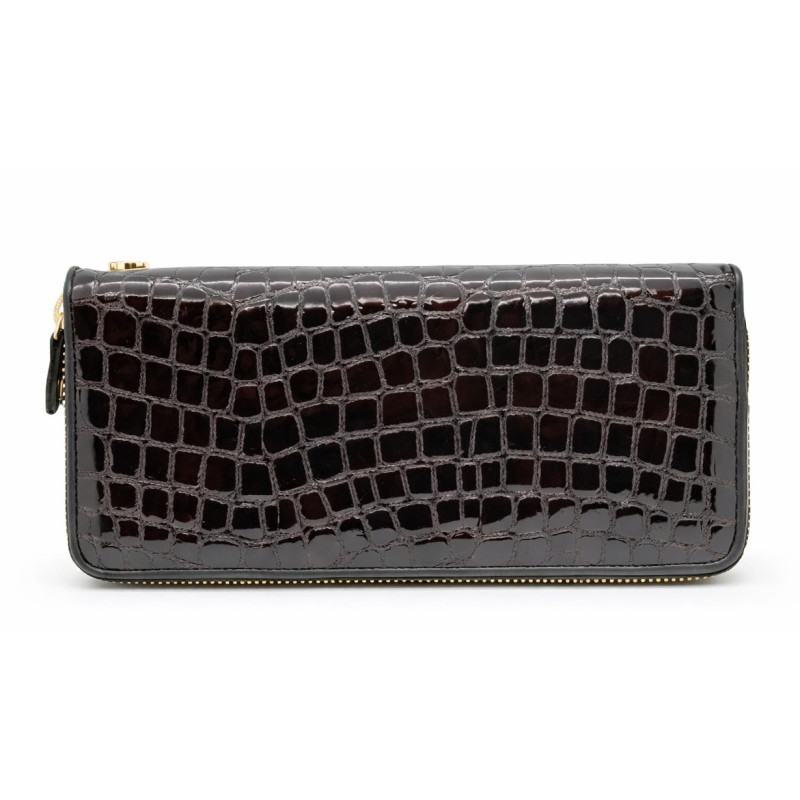 Женский кожаный кошелёк Wanlima w82022679997 Black/Gray