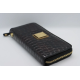 Женский кожаный кошелёк Wanlima w82022679997 Black/Gray