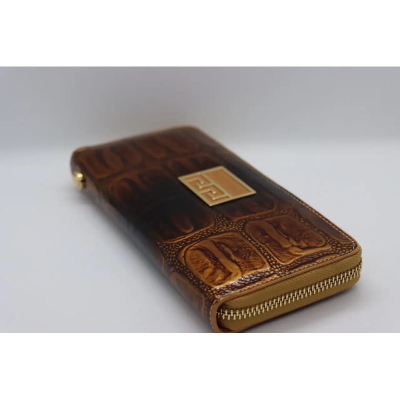 Женский кожаный кошелёк Wanlima w82022340003 Coffee