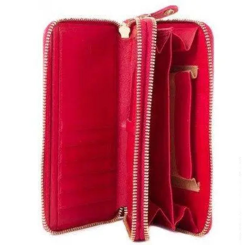 Женский кожаный кошелёк Wanlima w82022849998 Red