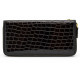 Женский кожаный кошелёк Wanlima w82022679998 Black/Gray