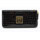 Женский кожаный кошелёк Wanlima w82022679998 Black/Gray