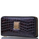 Женский кожаный кошелёк Wanlima w82022679998 Black/Gray