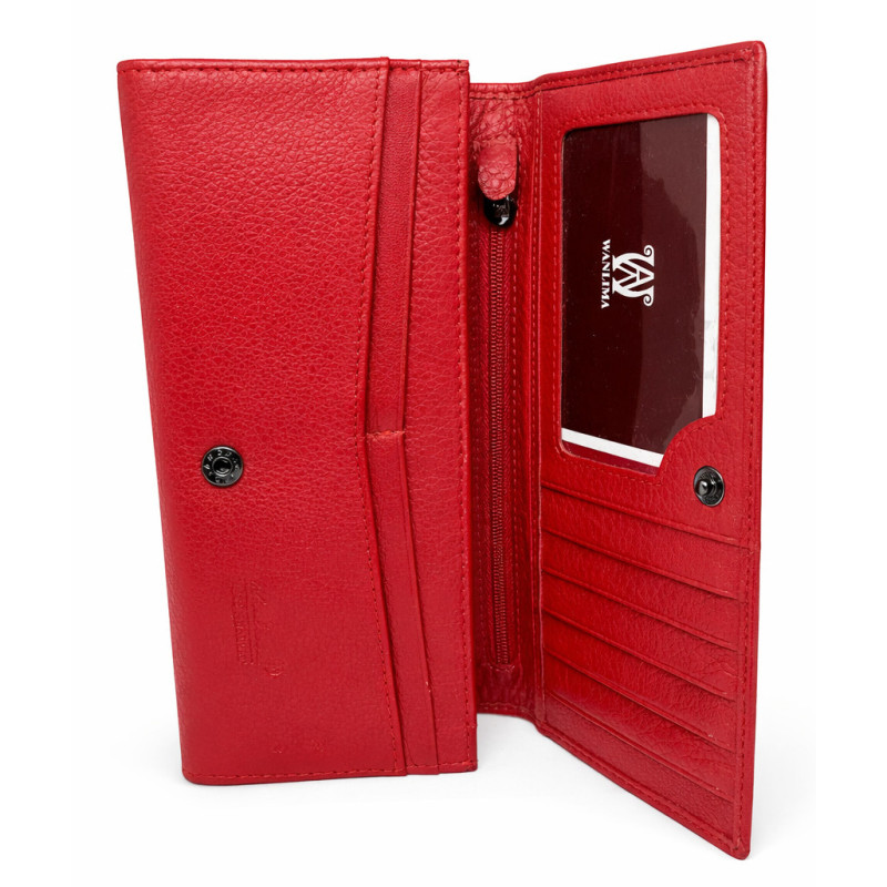 Женский кожаный кошелёк Wanlima w72047550014j9 Red