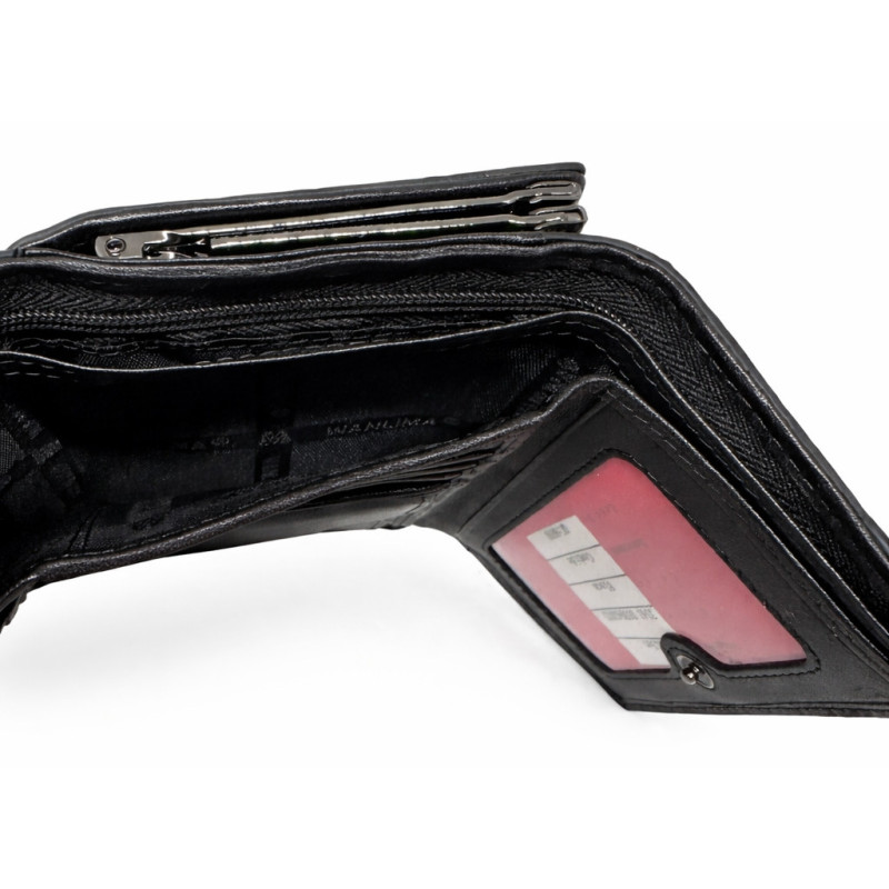Женский кожаный кошелёк Wanlima w31410530430y1 Black