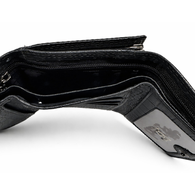 Женский кожаный кошелёк Wanlima w62043790015A1 Black