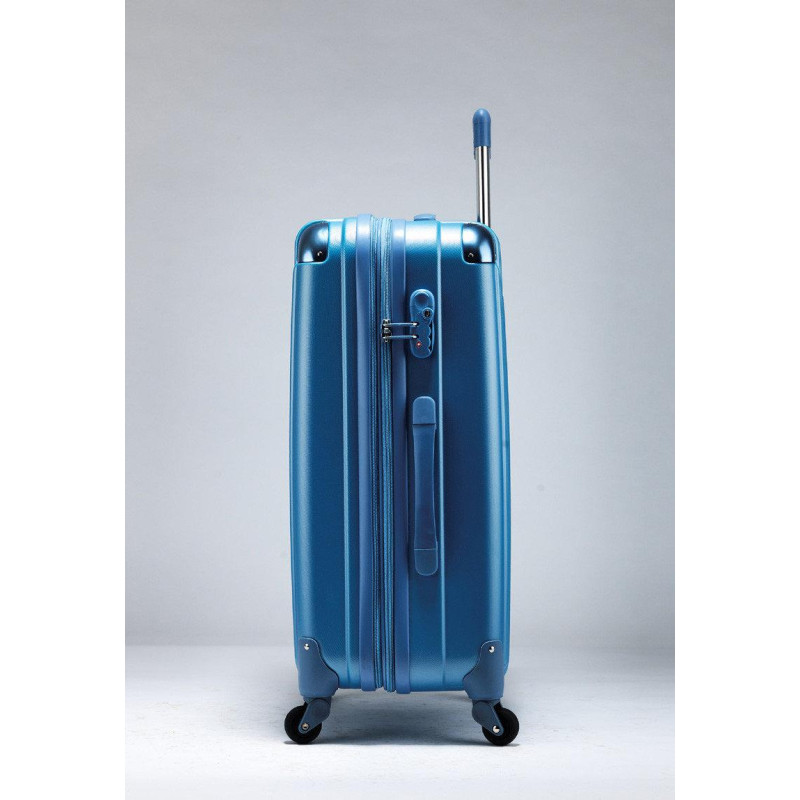 Чемодан большой Tashiro Ambassador Scallop A8540 Blue (Уцененный товар)
