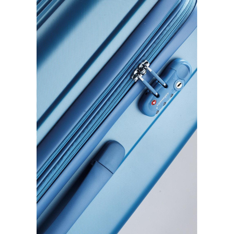 Чемодан большой Tashiro Ambassador Scallop A8540 Blue (Уцененный товар)