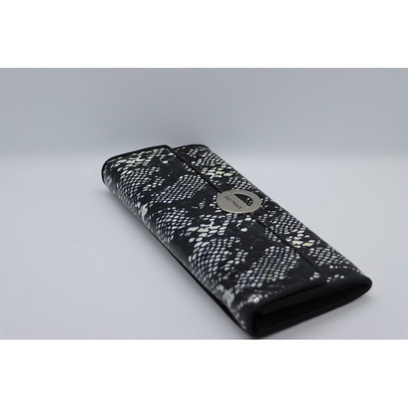 Жіночий шкіряний гаманець Wanlima w11045340661b2 Black/White