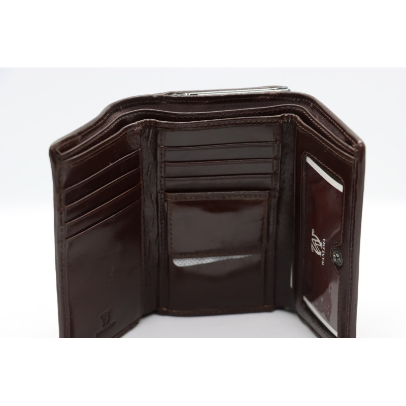 Женский кожаный кошелёк Wanlima w62041170430b1 Coffee