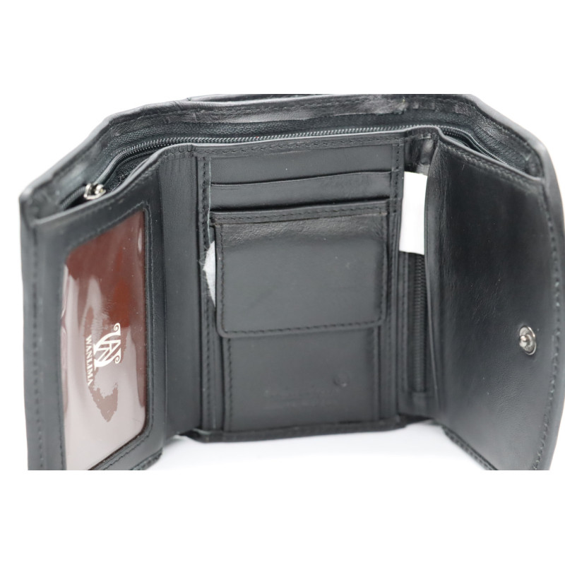 Женский кожаный кошелёк Wanlima w11044730016b1 Black