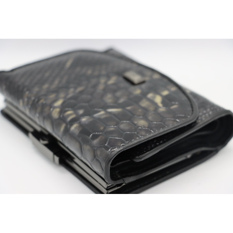 Женский кожаный кошелёк Wanlima w11044730016b1 Black