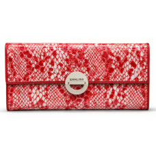 Женский кожаный кошелёк Wanlima w11045340661b2 Red/White